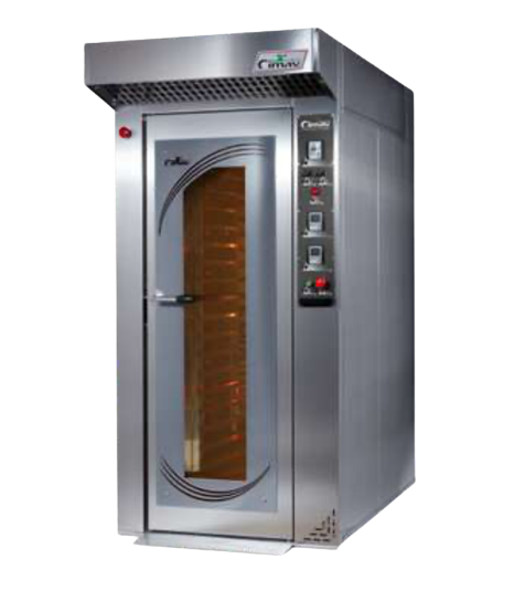 Rotating thermoventilated ovens